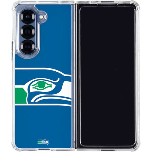 NFL Seattle Seahawks Retro Logo Galaxy Z Fold6 Clear Case